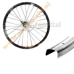 Solex achterwiel (Terugtraprem) 19'' - Compleet gespaakt (Gladde velg) 