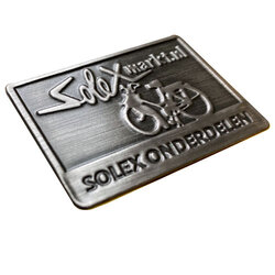 Tinnen Solex sticker ''Solexmarkt'' 