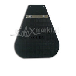 Spatlap zwart (lang model) met opdruk "Solex"! 