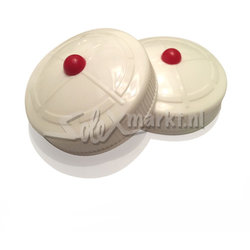 Doppenset bagagedrager Solex Oto - Rode Stip