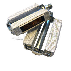 Trappers / Pedalen - Wit - Met reflector