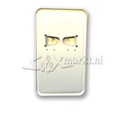 Kentekenplaathouder Wit - Staand Model