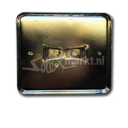 Kentekenplaathouder Chroom - Liggend Model