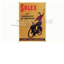 Reclamebord - Solex Goedkoopst in Onderhoud (20cm.x30cm.)