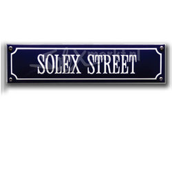 Solex emaille straatnaambord - Solex Street  (33x8cm)