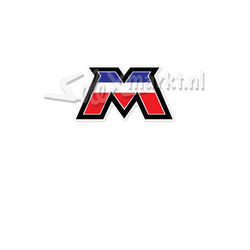 Sticker Motobeane (rood/blauw/wit)
